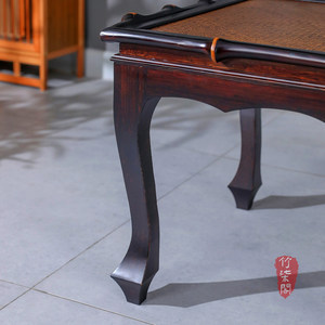 <b>Bamboo</b> Square Coffee <b>Table</b> Woven Top Chinese Style Living Room Tea <b>Table</b> Small Side <b>Table</b> - Product Image 3
