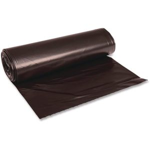 Sacs poubelles ménagers Boardwalk X7658SKKK01 en résine recyclée, 60 gallons, 1,2 mil, 38 x 58, noirs, 50 rouleaux/carton - Product Image 2