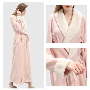 En gros Femmes Éponge Grande Taille Bio À Motifs Coton Velours Peignoirs - Product Image 2