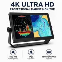 Pantallas marinas al aire libre totalmente impermeable IP67 Industrial 10 puntos monitores de pantalla táctil capacitiva 1920x1080 resolución LED
