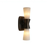 Lampe murale LED de luxe en marbre naturel, éclairage haut et bas, pour salon, chambre, bureau, hôtel - Design moderne, garantie 5 ans