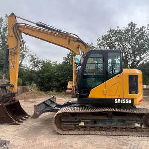 Excavadora Sany SY155U Usada de Alta Calidad, 15.5 Toneladas, Excelente Estado, en Venta, con Motor, Caja de Cambios, PLC y Bomba - Product Image 1