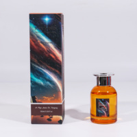 Diffuseur à roseaux personnalisé 100 ml – Bouteille en verre, huile essentielle, parfum d'ambiance longue durée, sans alcool, aromathérapie, désodorisant