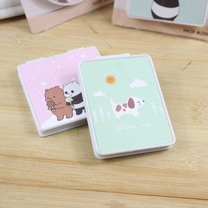 Bumeeck Folding <b>Mirror</b> 7cm Cartoon Bear Design <b>Compact</b> Makeup <b>Mirror</b> With Gift Packaging - Product Image 3