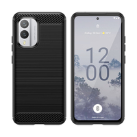 Étui de téléphone en TPU souple antichoc en fibre de carbone, style streetwear, pour S24 S24+ S24 Ultra S24FE S25 S25+ S25 Ultra