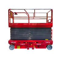 8m 10m Max Lift 20m Plate-forme d'échafaudage à ciseaux mobile électrique automotrice pour terrain accidenté