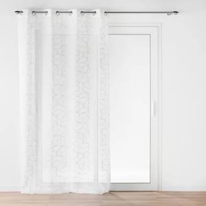 Cortina Metálica Estampada LOUXOR con Ojales, Color Blanco, 140x280cm - Product Image 1