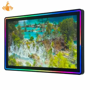 27 inch vertical capacitive led aluminum bezel southern gold full game cabinet touch monitor