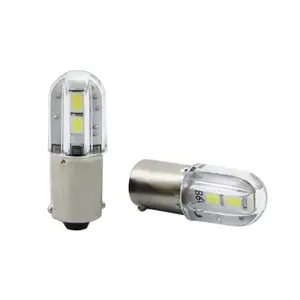 E10 BA9S lampu bohlam indikator LED kecil, lampu bohlam indikator LED kecil 6V 12V 24V 110V 220V 1W B9