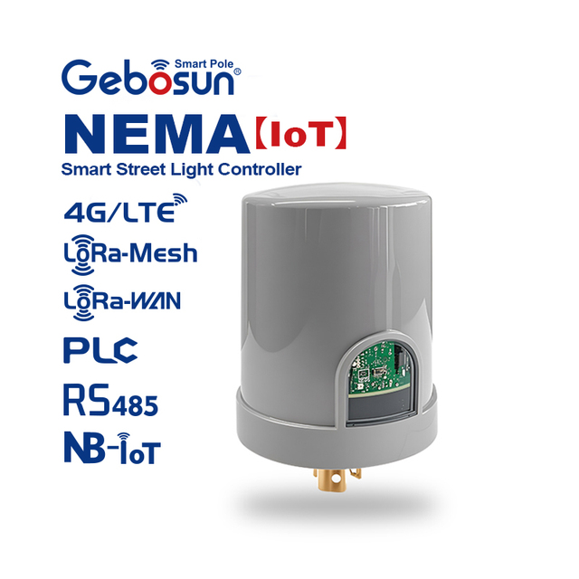 Gebosun NEMA IoT Smart City Street Lighting Remote Control Management System IP65 LED Lamp Controller Dimmers