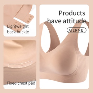 Aiermei Chine <span class=keywords><strong>Soutien</strong></span>-<span class=keywords><strong>gorge</strong></span> Confort Haute Soutenabilité Col en V Premium Sans Coutures <span class=keywords><strong>Push</strong></span>-<span class=keywords><strong>up</strong></span> Vente en Gros de Sous-vêtements - Product Image 4