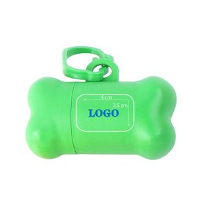 Distributeur de sacs à excréments pour animaux de compagnie en forme d'os avec crochet, support pour sacs à excréments pour chiens - Product Image 4