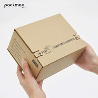 Emballage personnalisé sur mesure, boîte mystère à fermeture éclair détachable, boîte à produits en papier auto-adhésive à ouverture facile