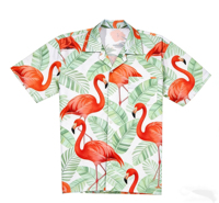 Kaos Polos Hawaii Gaya Liburan Warna Cerah Ukuran Besar Bahan Polyester 100% Anti Kusut Sublimasi Gaya Baru