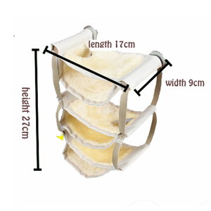 Cuccia Invernale Morbida in Tessuto Multistrato Ecologico per Piccoli Animali Domestici, Giocattolo <span class=keywords><strong>da</strong></span> Appendere per Gabbia, Rimovibile e Lavabile, per Criceti e Porcellini d'India - Product Image 2
