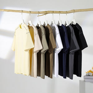 T-shirts classiques à col rond pour hommes en coton et fibre de bambou, été 2026, impression de logo personnalisée, écologiques, respirants, coupe classique, en mousseline - Product Image 3