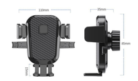 Support de téléphone pour voiture, mise à niveau du verrouillage de la bouche d'aération Support de téléphone portable