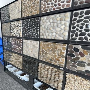 Đá Cuội hiện đại Vòng sông đá Cobble & sỏi rửa đá cao đánh bóng trắng cho trang trí nội thất - Product Image 6