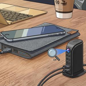 Monitor de Bebés y Mascotas de Doble Función, Mini Cámara Remota con Wi-Fi de 2.4GHz, Enchufe de Corriente Alterna - Product Image 4