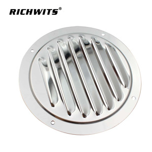 RICHWITS Disque de ventilation rond en acier inoxydable 4,5 pouces avec fixation par vis, grille de sortie d'air - Product Image 2