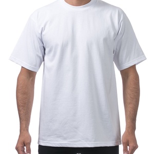 T-shirt basique à col rond pour homme en coton épais et doux à manches courtes - Product Image 1