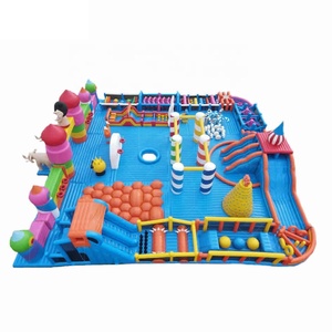 <span class=keywords><strong>Parc</strong></span> à thème gonflable géant extérieur d'enfants et d'adultes de 1500sqm avec des parcours d'obstacles de bruit à l'intérieur d'usine gonflable de <span class=keywords><strong>la</strong></span> Chine - Product Image 2