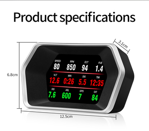 <span class=keywords><strong>2023</strong></span> nouveau OBD2 + GPS P17 HUD tpms affichage mètre voiture OBD2 jauge intelligente outil de Diagnostic automatique - Product Image 5