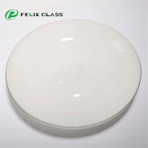 OEM Customized Opal White Blown Glass LED Lamp Shade Fused Glass <b>Globe</b> Chandelier Pendant <b>Light</b> Middle Sizes Eye Caring 3-Year - Product Image 3