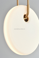Lustre long en laiton antique, verre doré, cristal moderne, LED, pour maison, hôtel, grandes pièces, escaliers, design en fer
