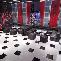 Vente en gros d'usine : Ensemble de canapés et banquettes de luxe et tendance pour bars, clubs, karaokés et salons