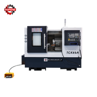 Nouvelle machine à tourner CNC à lit incliné automatique TCK46A, système de commande GSK, centre de tournage horizontal léger, haute précision 240x400