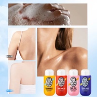 Gel Douche Hydratant au Collagène Végétal et Niacinamide pour Hommes Adultes, Parfum Longue Durée, Nettoyage en Profondeur, Anti-Glisse, Format Voyage