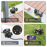 Kit de voiture intelligente Tscinbuny ZYC0114 4WD Ackerman V2.0 ESP32 avec caméra, multifonction, évitement d'obstacles, WiFi sans fil, montage DIY