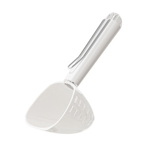 Cuillère transparente pour aliments pour animaux de compagnie, avec graduations, tasse à mesurer à long manche pour l'alimentation et le stockage des chiens et des chats, matériau ABS - Product Image 1
