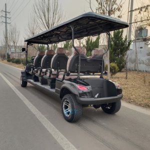 Nuovo Golf Cart Elettrico Fuoristrada 7-8 Posti in Metallo e Plastica Batteria 48V Velocità 30-50km/h Autonomia 90km Veicolo per Caccia Novità - Product Image 6