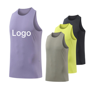 Vente en gros de t-shirts sans manches pour hommes, personnalisables avec logo, pour l'entraînement, gilets personnalisés pour hommes - Product Image 1
