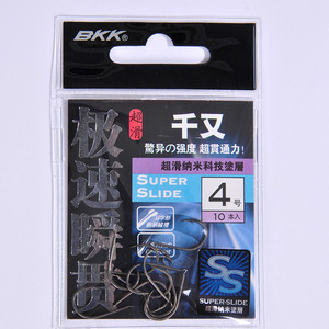 เบ็ดตกปลา BKK Super Slide 4 จำนวน 10 ตัว สำหรับตกปลาคาร์พแบบตีเหยื่อใต้ก้นน้ำ รุ่น Ise-ni Hook - Product Image 1