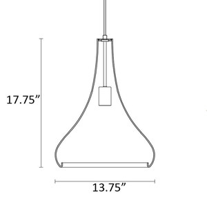 Lámpara colgante moderna, redonda, blanca, con bombilla LED E27, forma alienígena, fácil instalación, para sala de estar, dormitorio, restaurante - Product Image 5
