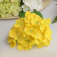 Grosir bunga Hydrangea sutra buatan kepala untuk dekorasi bunga DIY