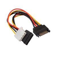 Cable de alimentación para disco duro SATA de 6, 8, 15 pines, con muelle y conector hembra, de 20, 30, 40, 50 cm, personalizado ODM/OEM