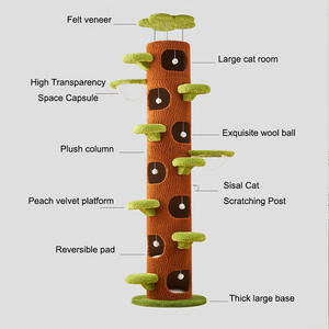 Árbol <span class=keywords><strong>para</strong></span> Gatos <span class=keywords><strong>de</strong></span> Diseño Moderno, Estructura <span class=keywords><strong>de</strong></span> Escalada Multi-Nivel, Rascador Especial <span class=keywords><strong>para</strong></span> Gatos <span class=keywords><strong>Grandes</strong></span> - Product Image 4