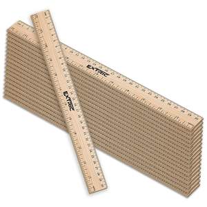 Eco-Friendly Stylish Bamboo Crafts Wooden Ruler Portable Carved Technique for Home and Office