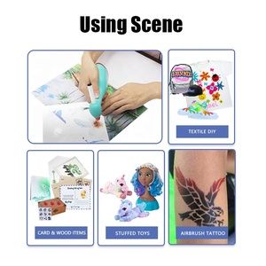 Stylo 3D à air comprimé pour dessin, peinture et impression 3D, marqueur à air pour enfants, <span class=keywords><strong>textile</strong></span>, album photo, bricolage - Product Image 5