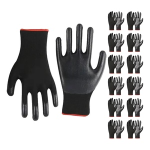 Guantes de nailon, 12 pares de guantes de trabajo de seguridad recubiertos de nitrilo para jardinería y uso al aire libre - Product Image 3