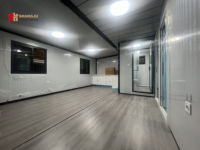 Maison préfabriquée moderne en conteneur avec tente à air Maison hantée préfabriquée avec accessoires