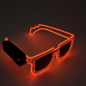 Оптовая продажа, светящиеся солнцезащитные очки со светодиодными мигающими огнями, яркие товары для вечеринки - Product Image 5