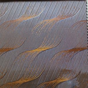 Tela de satén Jacquard de viscosa 55% de poliéster 45% de alta calidad en patrón de <span class=keywords><strong>plumas</strong></span> doradas impermeable para forro de <span class=keywords><strong>traje</strong></span> de niños teñido liso - Product Image 6