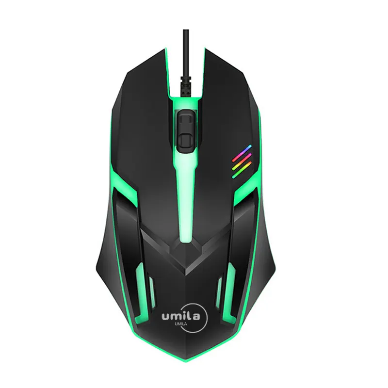 Original mouse factory coloful LED RGB backlight wired 3D cheap computer optical gaming mouse for gamer