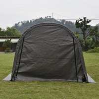 Abri de rangement extérieur imperméable avec 2 fenêtres et porte à fermeture éclair, abri portable pour vélos et motos, tente de jardin