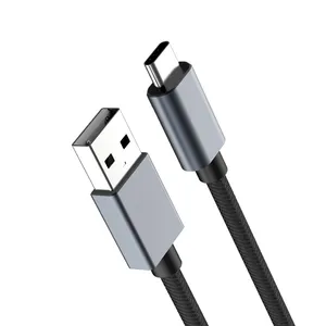 Cabo usb tipo c de carregamento rápido de celular, fio para carregamento rápido para samsung, xiaomi